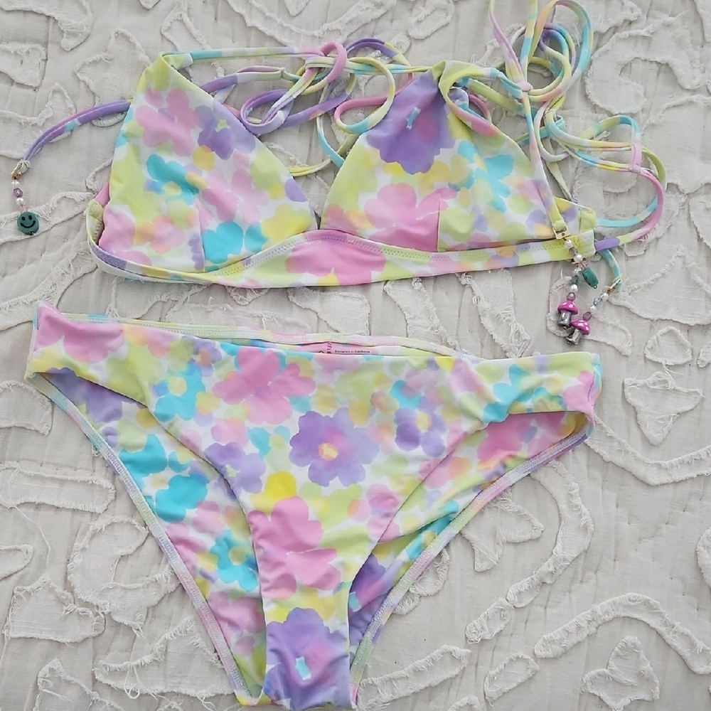Floral Pastel Bikini Set